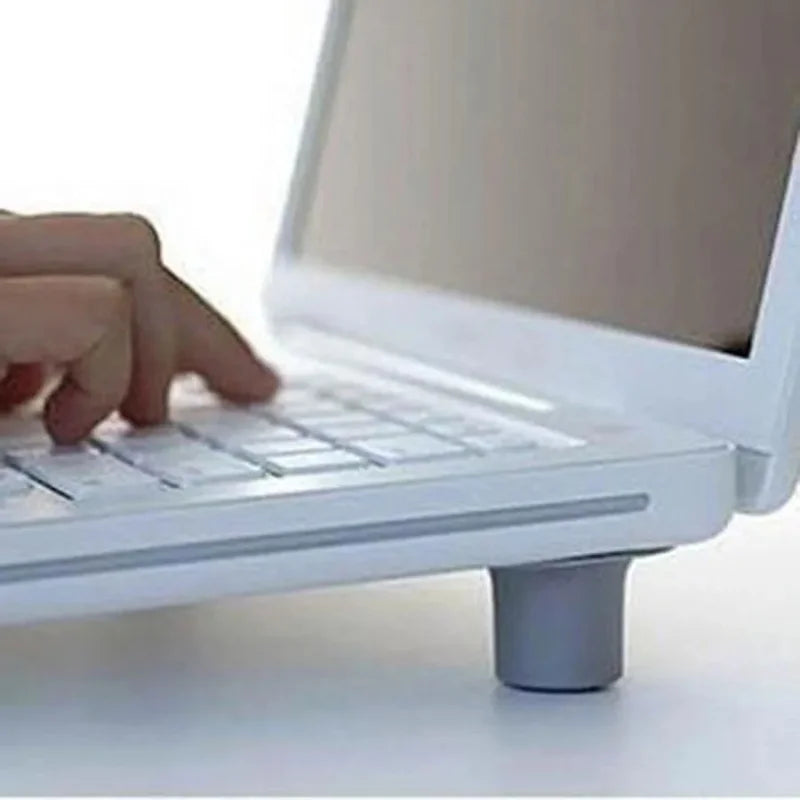 Soft PVC Laptop Cooling Foot Pads Heat Dissipation Raised Stand for MacBook pro Computer Accessories