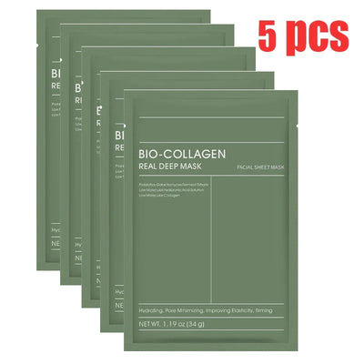 Bio-Collagen Face Mask Deep Moisturizing Overnight Mask Collagen Protein Hydrogel Soft Gel Mask Brightening Firming Skin Care