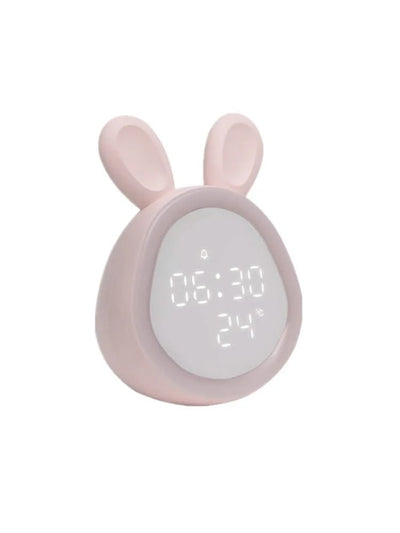 Kids Cute Rabbit Alarm Clock With Night Light Stepless Dimming Led Digital Alarm Clock For Boys Girls