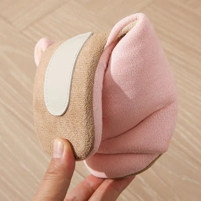 Fashion Japanese Style Suede Nap Slippers Open Toed Soft Silent Soles Slippers Casual House Shoes Indoor Slippers Women Female