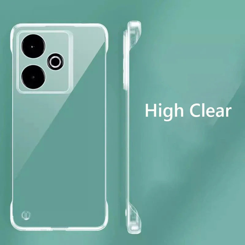 Frameless Slim Clear Hard Back Cover Case On For Realme GT 7 GT7 GT 7T GT7T 5G Coque Phone Cases