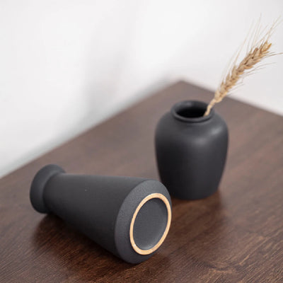 Small Ceramic Vase for Flowers Plants,  Matte Vases for Modern Table Shelf Home Decor Wedding  Frosted Elegant Ceramic Vase