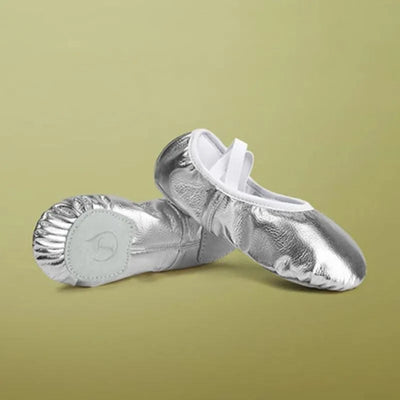 Girls Ballet Shoes Gold Silver Soft Sole Ballet Dance Slippers Children Practise Ballerina Shoes Woman Gymnastics