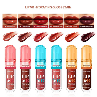 Lip Stain Vb Hydrating Gloss Stain 12Hr Long-Lasting Hydrating Hydra Honey Instant Glossy Wetness Moisturize Nourish Lips Makeup