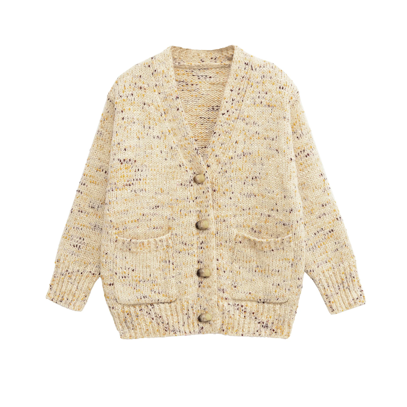 Women's clothing autumn knitted loose jacket