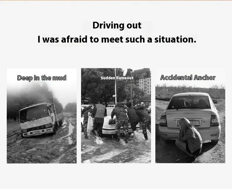 Car Trailer Rope Rescue Rope Eagle Hook Nylon Traction Rope Strong Thickened Durable 3m 4m 5m Double Trailer With Suv Motorcycle