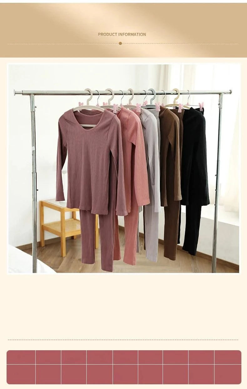 Women Thermal Underwear Winter Long Sleeve