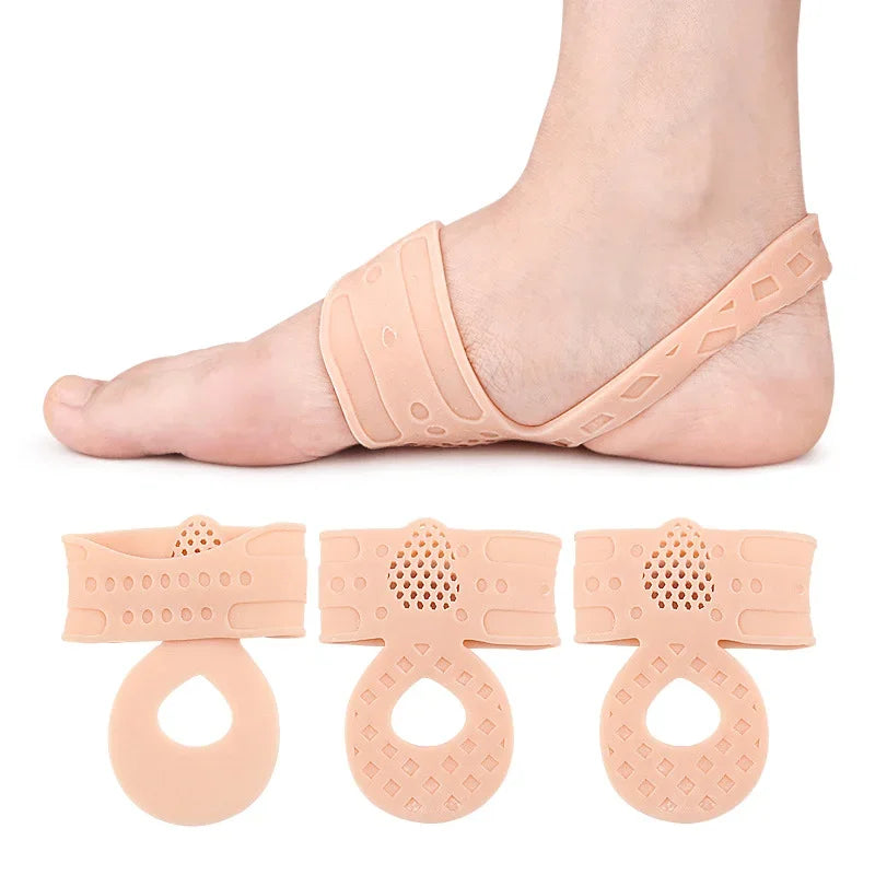 2Pcs=1Pair Foot Arch Support Insoles Flat Feet Orthopedic Pad Flat Insole Flat Foot Corrector Strap Plantar Fasciitis Support