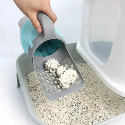 Cat Litter Shove Pet Litter Sifter Portable High-capacity Pets Cleanning Tool Detachable Pet Items with Refill Bag Cats Supplies