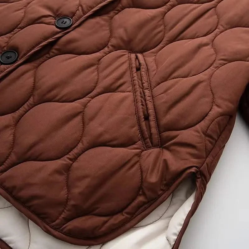 Bomber Jackets Women's Coat Casual Loose Outwear Long Sleeve Top With Button