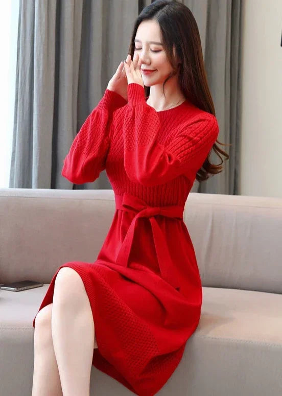 Crochet Dresses for Women Trendy Chic and Elegant Pretty New In Woman Knitted Dress Autumn Winter High Quality Luxury Aesthetic