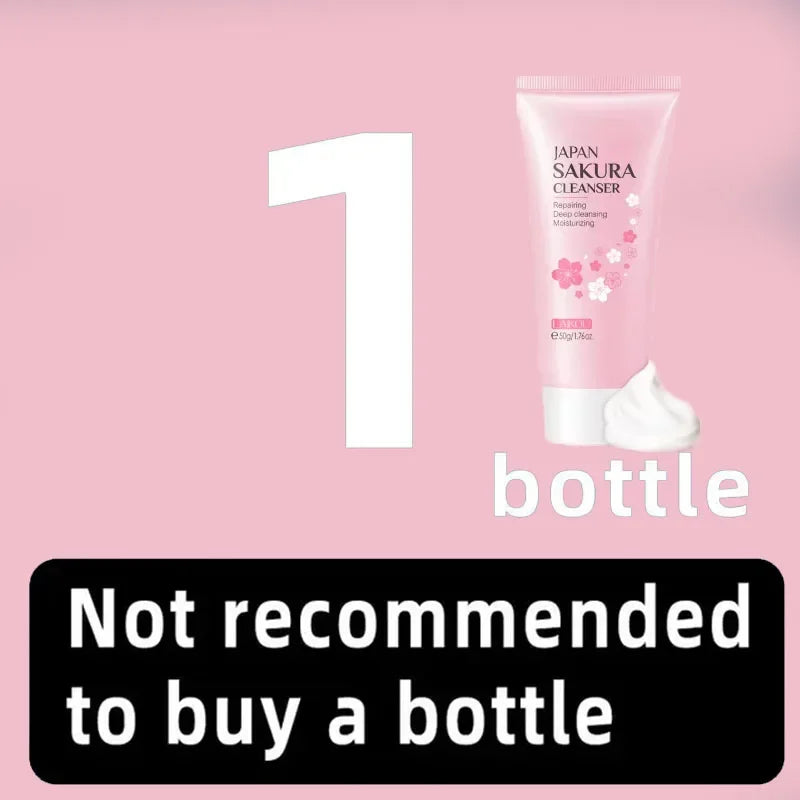 5pcs/set Sakura Skin Care Sets Face Cream Serum Toner Facial Cleanser Sunscreen Eye Cream Face Skin Care Products