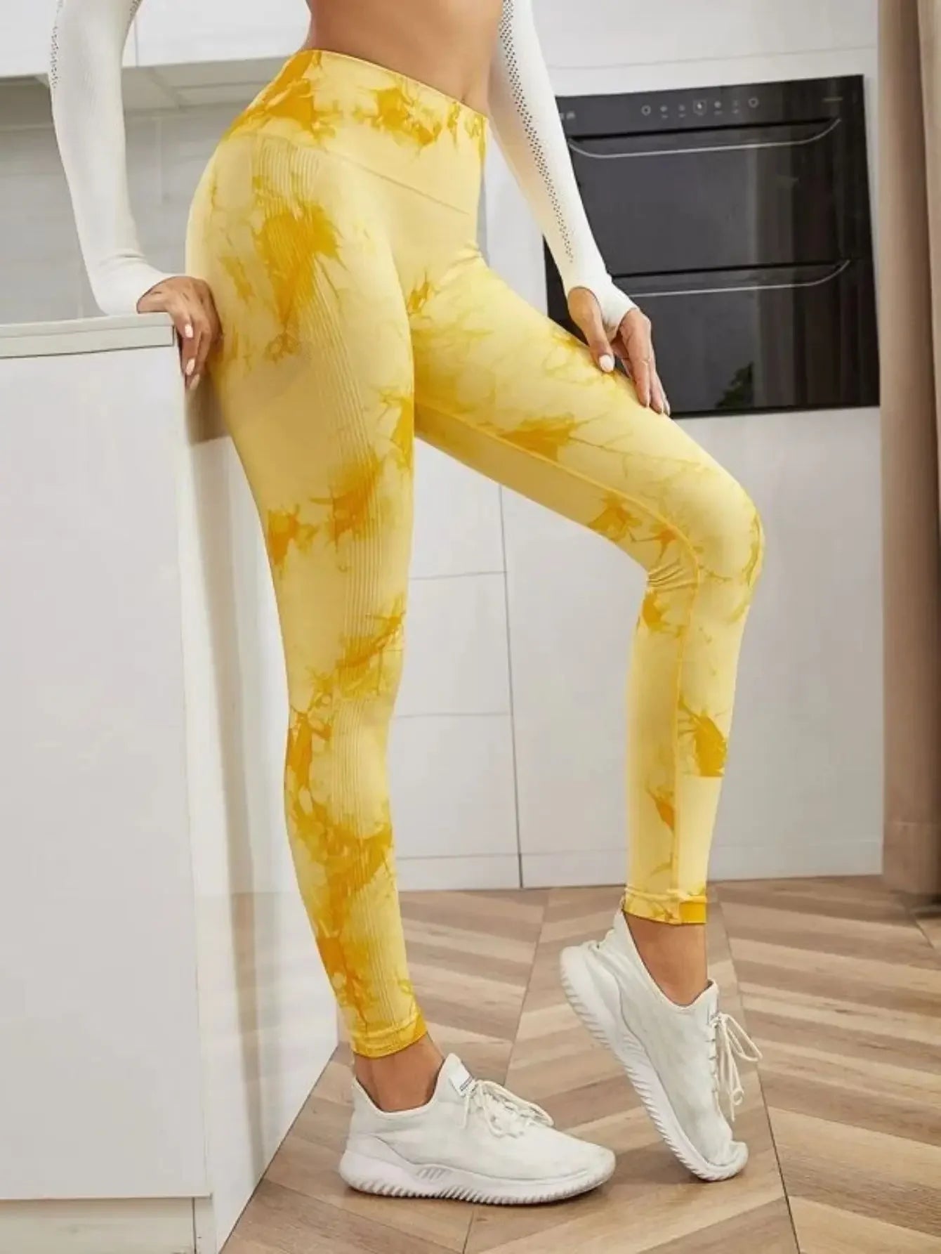 Women Tie Dye Leggings Fitness Sports