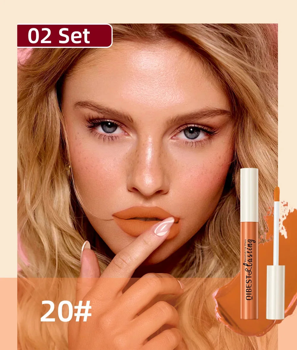 Luxury Matte Lip Gloss Set 12 Waterproof Shades Non Sticky Long Lasting Lipstick Kit For Daily Party Makeup