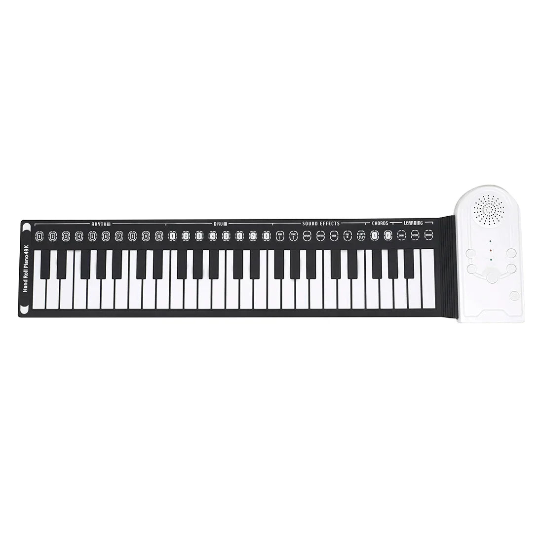 49-Key Folding Electronic Piano Portable Hand-Rolled Piano Built-in Speakers 16 Tones Professional Keyboard Instruments