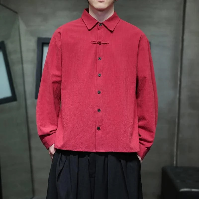 Mens Linen Shirts Casual Streetwear Long Sleeve Turn Down Collar Summer Beach Vacation Hawaiian Shirts M-5XL Plus Size Men Tops