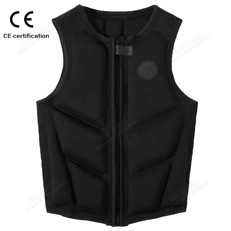 Wakesurf Comp Vest CE Approved Neoprene Life Jacket Wake Surfing Impact Vest surf But Great for All Other Watersports Activities