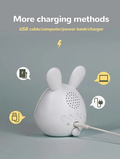 Kids Cute Rabbit Alarm Clock With Night Light Stepless Dimming Led Digital Alarm Clock For Boys Girls