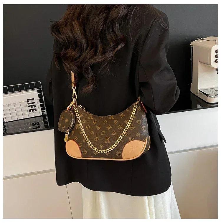 Famous designer elegant handbags leather for women ladies crossbody shoulder bag classic popular and lightweight