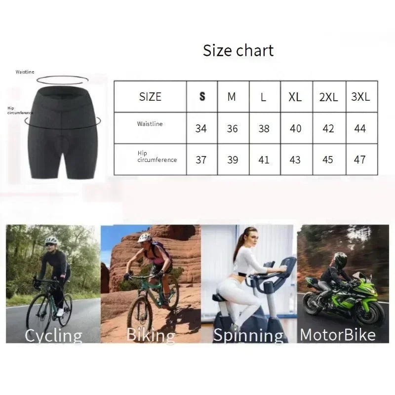 Summer Women's Cycling Shorts with Anti-slip Sweat-absorbing Breathable and Padded Design for Soft and Comfortable Biking Santic