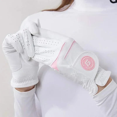 Golfist 1 Pair Golf Gloves For Women Left Hand Right Hand Gloves Ladies Breathable Soft Leather Mittens Anti Slip Sports Aids