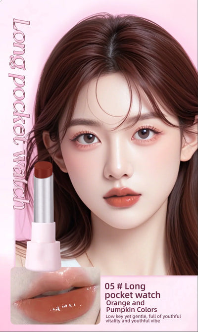 QXQY GLOSSY JELLY LIPSTICK - Mirror Shine, Moisturizing & Long Lasting, Nude Lip Gloss for Plump Brightening Lips (No Makeup Loo