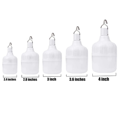 Portable Lanterns High Power USB Rechargeable LED Emergency Lights Hook Outdoor Camping Tents Lantern Lighting Flashlight Bulb