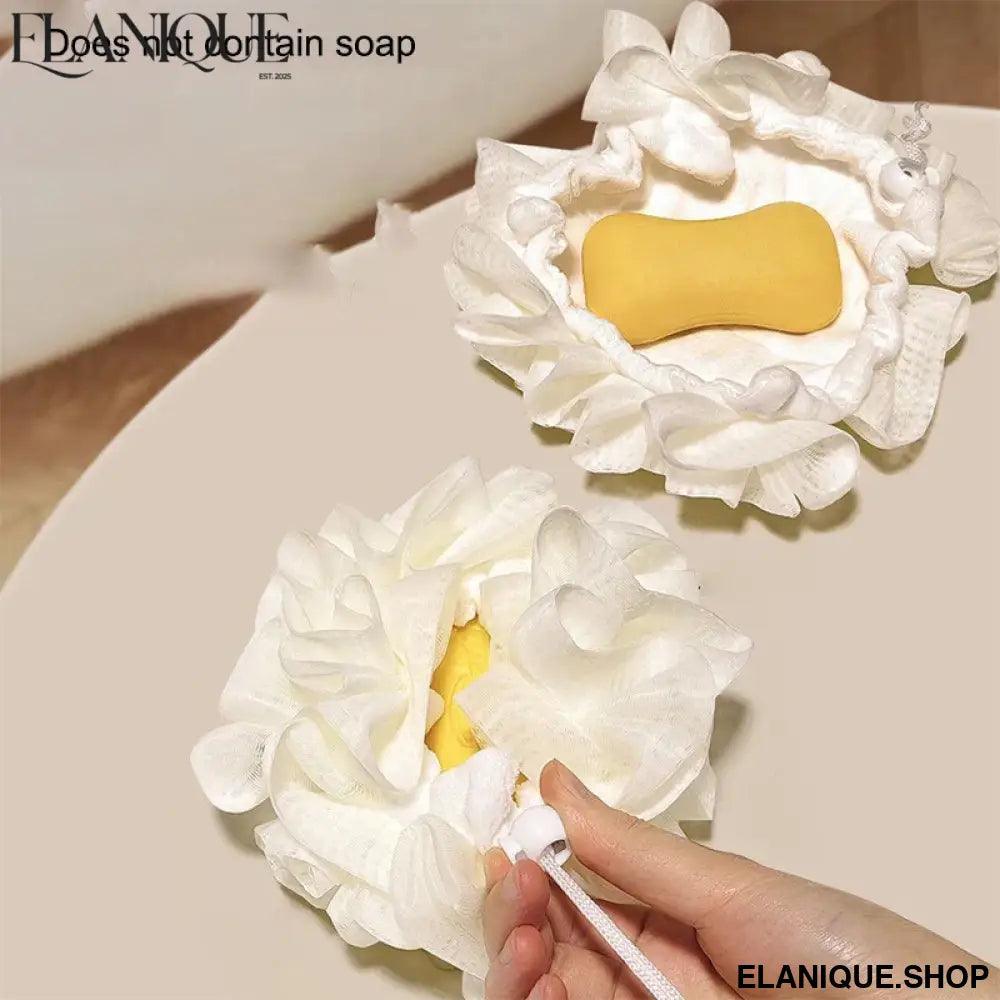 Loofah Bath Ball with Soap Dispenser – Daily Exfoliating Body Scrub