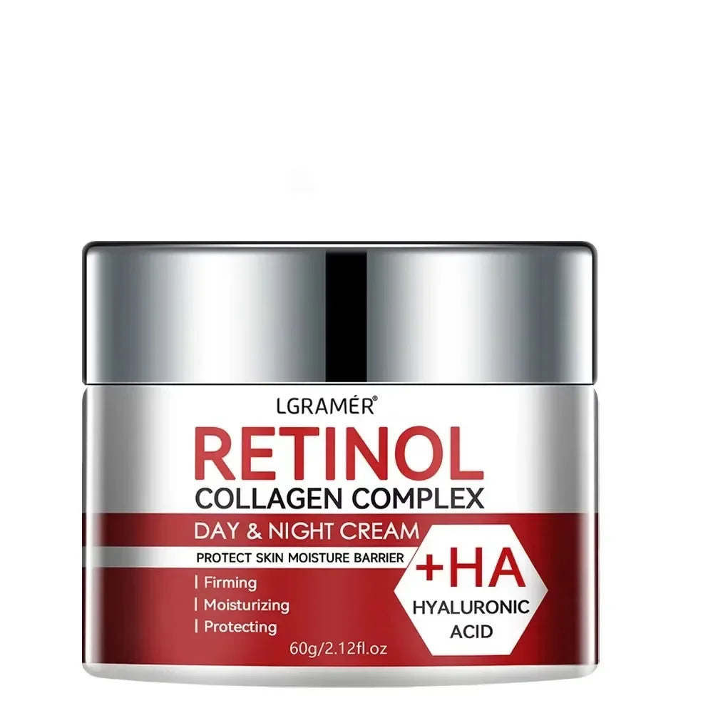Retinol Collagen Youth Cream Deep Moisturizing Skin Repair Wrinkles Smoothing Firming Enhancement Cream for Dry Aging Skin