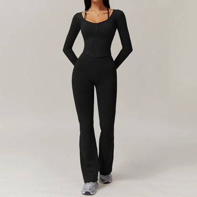 Ultra Premium 2PCS Women Tracksuits Yoga Set Long Sleeve