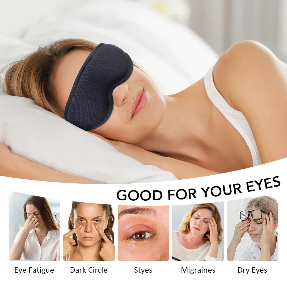 Electric Eye Massager Vibration Heated Eye Mask Relieve Fatigue Warm Compress Eyemask Strain Eyes Office Home Travel Eyeshade