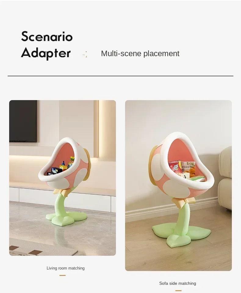 Home decor creative side table large mouth flower storage ornaments room bedside living decorative rack
