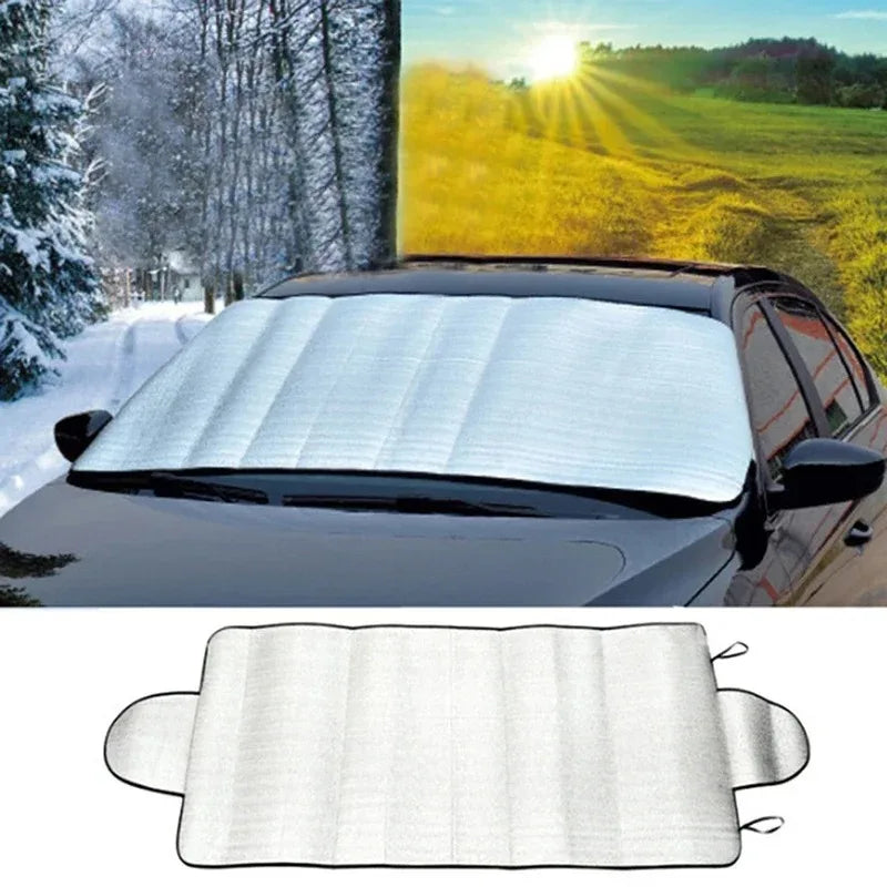 Car Windscreen Cover Front Cover Anti Snow Frost Ice Shield Dust Protector Heat Sun Mat Car Window Screen Frost Large Snow Cover