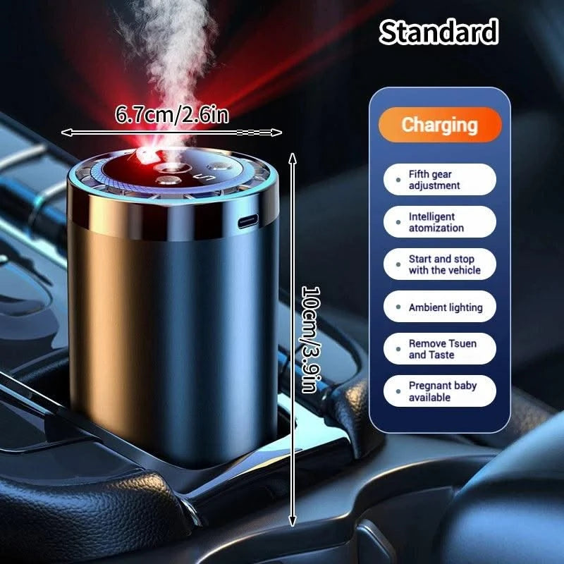 Car Air Humidifier Fragrance Diffuser Car Air Fresheners Perfume Essential Oil Diffuser Odor Eliminator Removing Humidifier