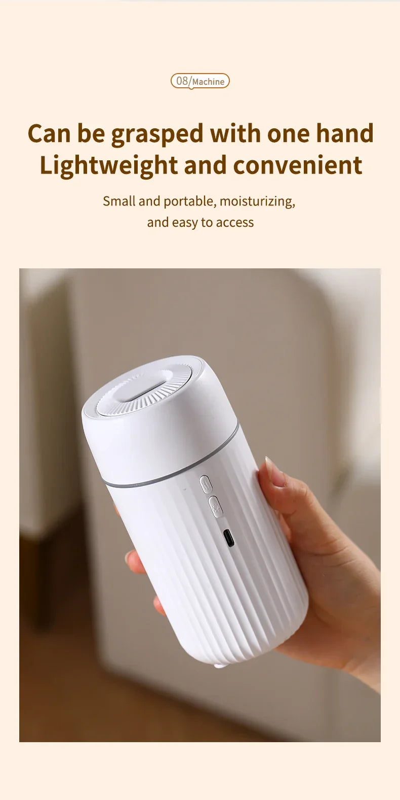 Car Aromatherapy Diffuser Humidifier with LED Light  Auto Air Purifier and Aroma Air Freshener for Car