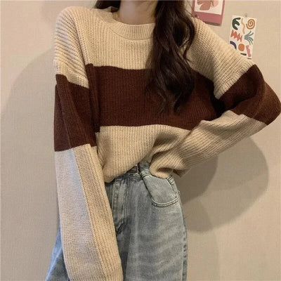 Tops Sweaters For Women With Headings Ladies Sweater Pullover Cropped Autumn 2025 Trend Cute Kawaii Black Knitted High Quality