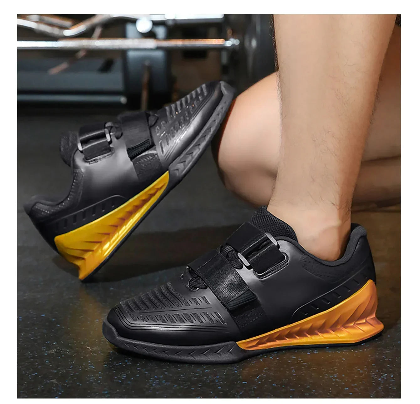 Athlete Athletic Shoes Indoor Comprehensive Training Shoes Weightlifting Shoes Stretch Hard Pull Deep Squat Shoes Breathable Men