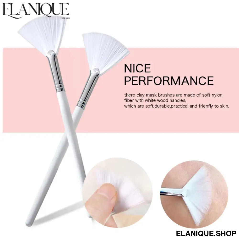 Fireflies DIY Face Mask Brush Set Soft Applicator Brushes Makeup Tools Includes Soft Fan Facial Brushes Acid Applicator Brush