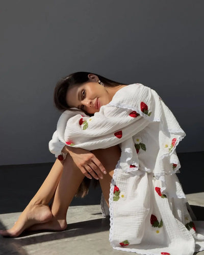 Women Lantern Linen Top