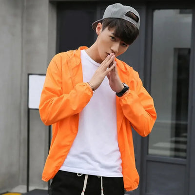 2024 Summer Hooded Jacket Men Women Waterproof Sun Coat Pockets Quick Dry Skin Ultra light Windbreaker Outdoor Jacket