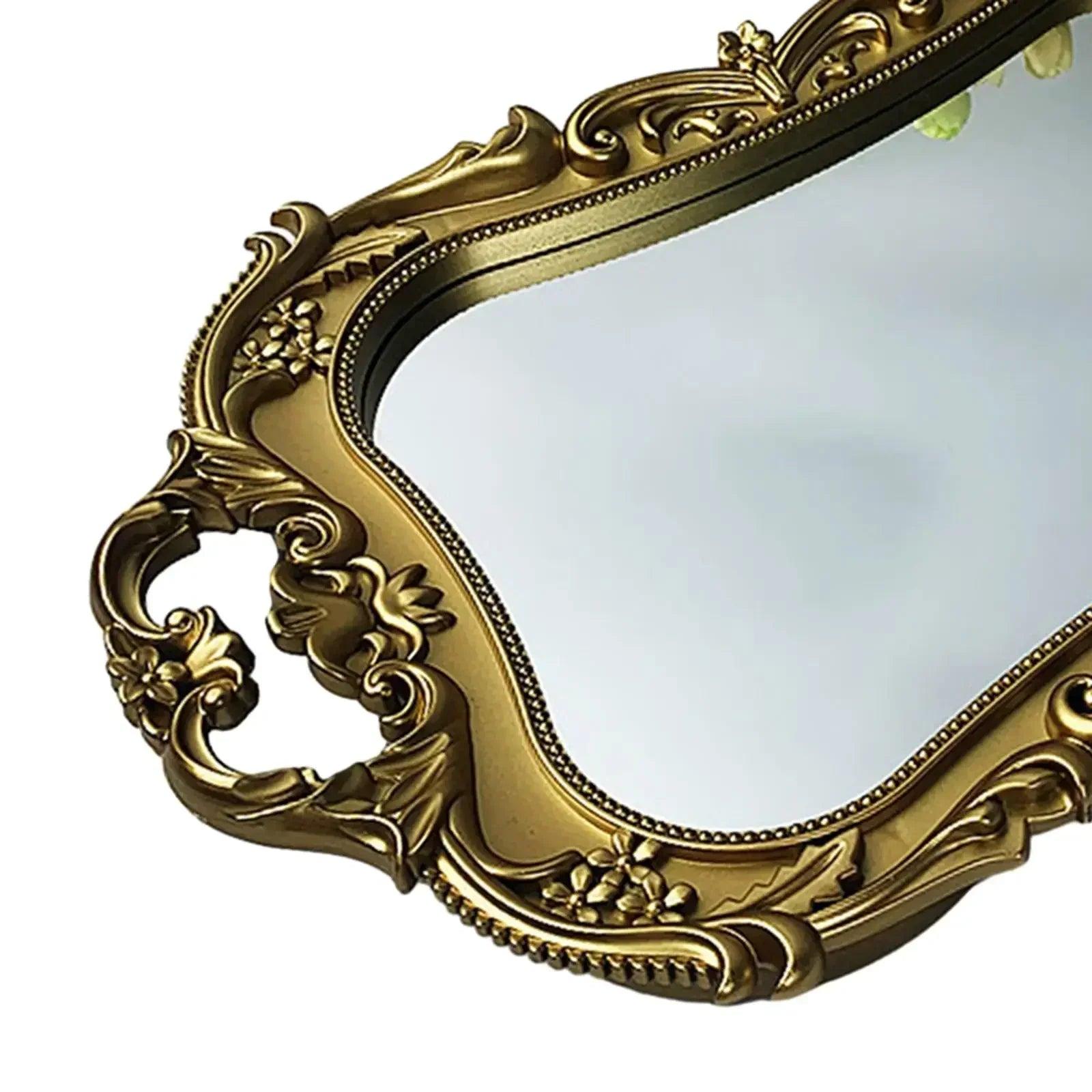 Art mirror decor tray jewelry serving for boho luxury miroir bedroom counter home decorative accessories
