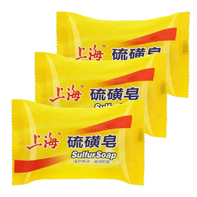 Shanghai Sulfur Soap 5/3Pcs Bath Soap For Deeply Cleanse The Skin Cleaning Hands And Face Keep Comfortable Cleaning Unisex