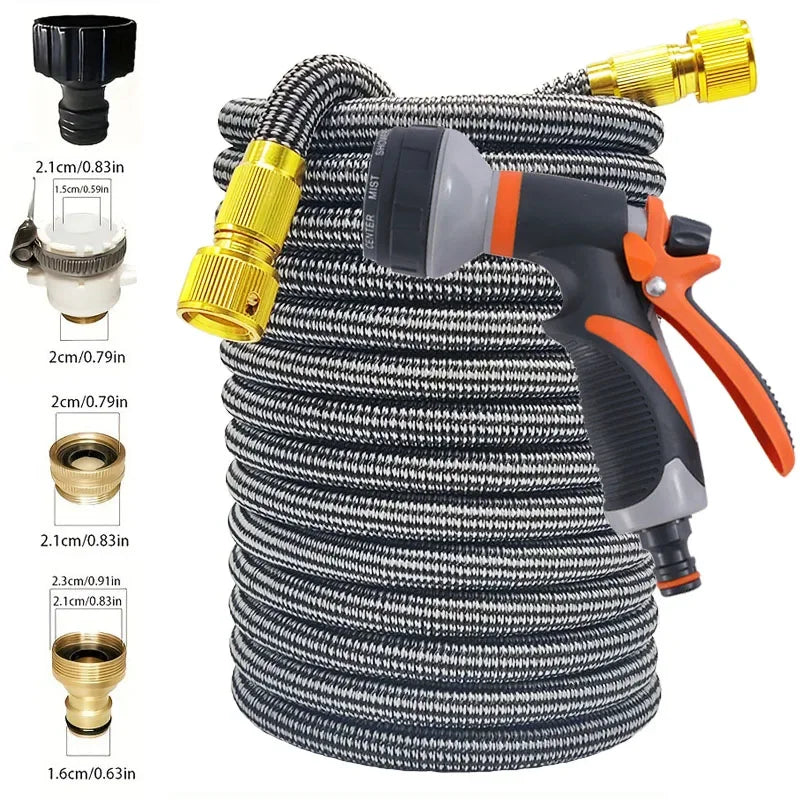 High Quality Flexible Expandable Garden Hose High Pressure Nozzle Long Rod Spray Cleaning Gun Car Washing Hose Garden Hose