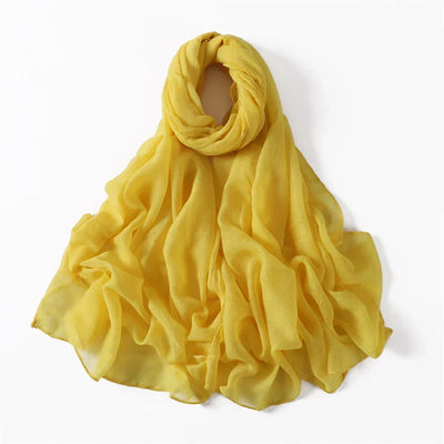 New Cotton Linen Scarf For Women Girls Students Autumn Classic Solid Color Scarves Retro Soft Foulard Viscose Female Wrap Shawls