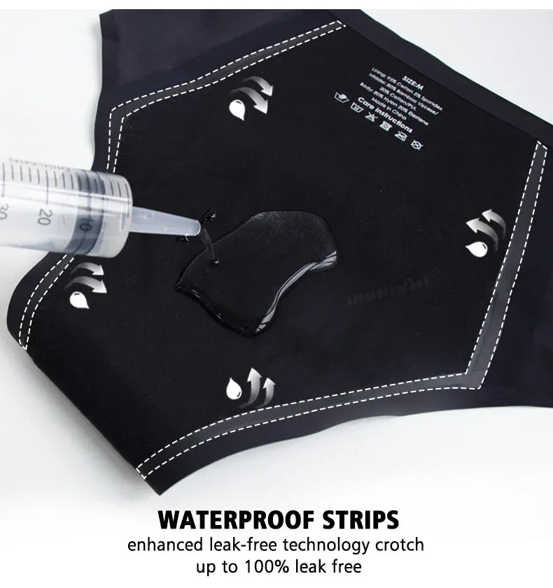 Menstrual Panties Women High Waist Seamless Menstrual Briefs Leak Proof Period Panties Heavy Flow Absorbent Period Underwear