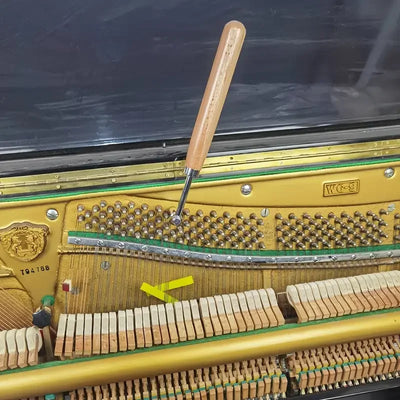 Professional Piano Tuning Kit Portable Piano Tuner Tuner with Tuning Hammer and Silence Kit for All Upright and Grand Pianos