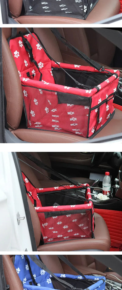 Pet Dog Car Carrier Seat Bag Waterproof Basket Folding Hammock Pet Carriers Bag For Small Cat Dogs Safety Travelling Mesh