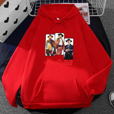 Men Clothes TV The Good The Bad and Ugly Sweatshirt Ropa Hombre Sudaderas Long Sleeve Casual Pocket Hoodies Comfortable Hoodie