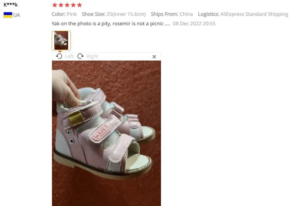 Children's Orthopaedic Footwear |  Flatfeet Sandals/ Shoes For Kids | Barefoot Princess Baby Toddler | Size20 21 22