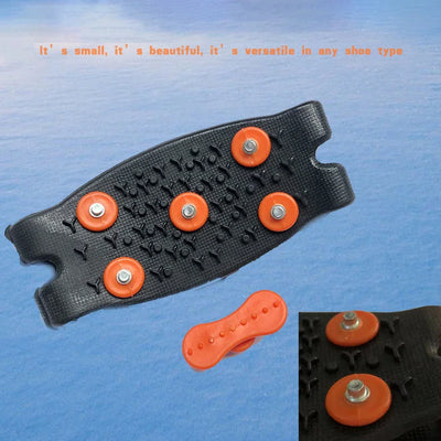 5-Stud Climbing Crampons Anti Slip Mountaineering Cleats Unisex Snow Claw Shoe Covers Walking Hiking Accessories